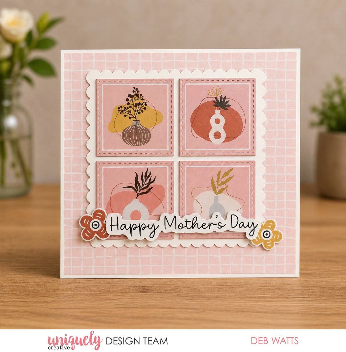 Mother's Day Boho Background Cut-a-Part Sheet