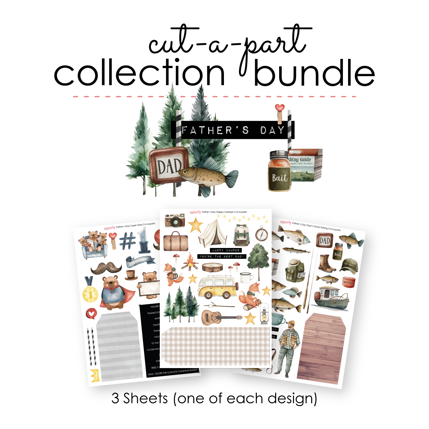 Father's Day Cut-a-Part Collection Bundle