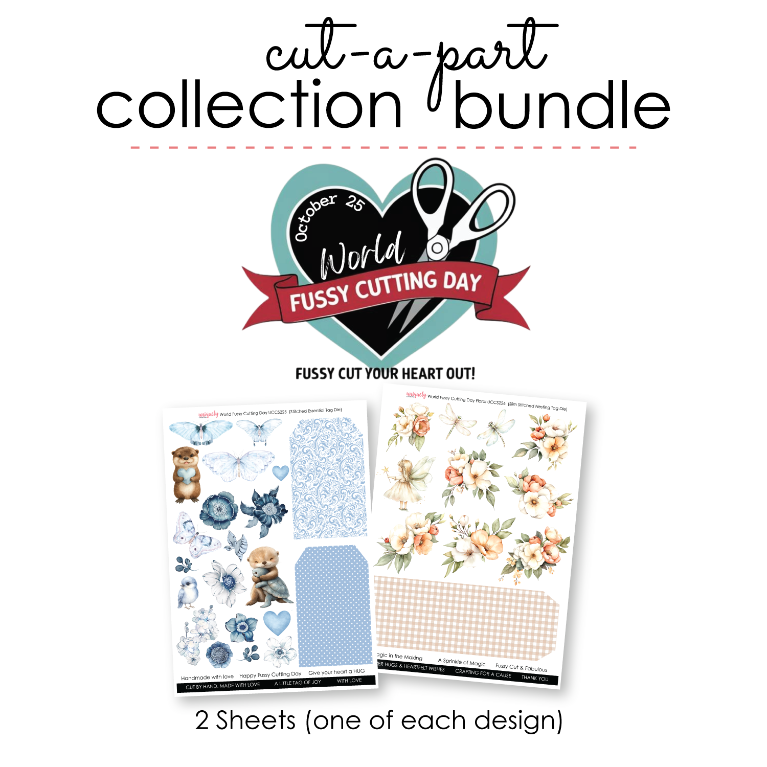 World Fussy Cutting Day Cut-a-Part Collection Bundle