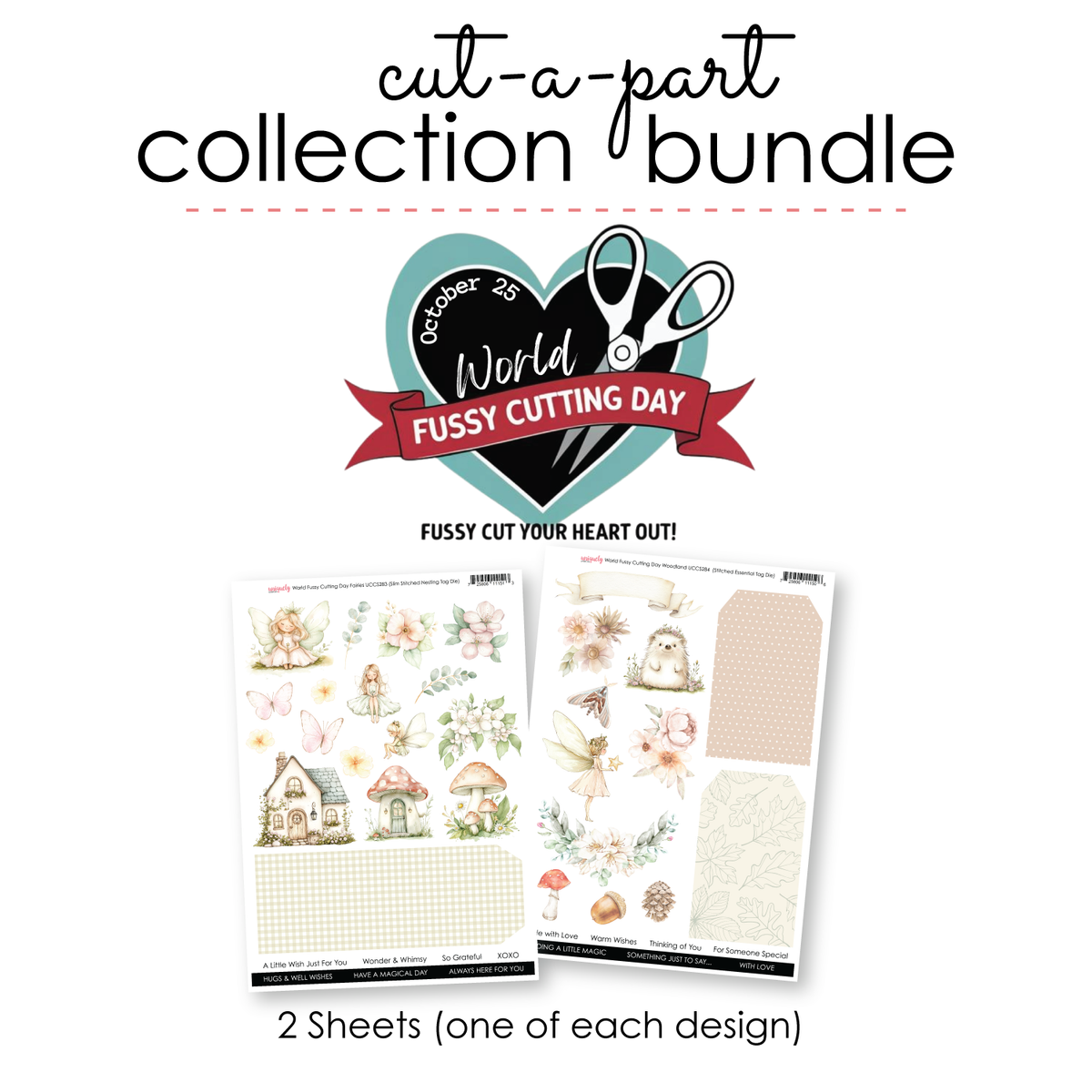 World Fussy Cutting Day 2026 Cut-a-Part Collection Bundle