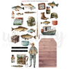 Father's Day Dad's Gone Fishing Cut-a-Part Sheet