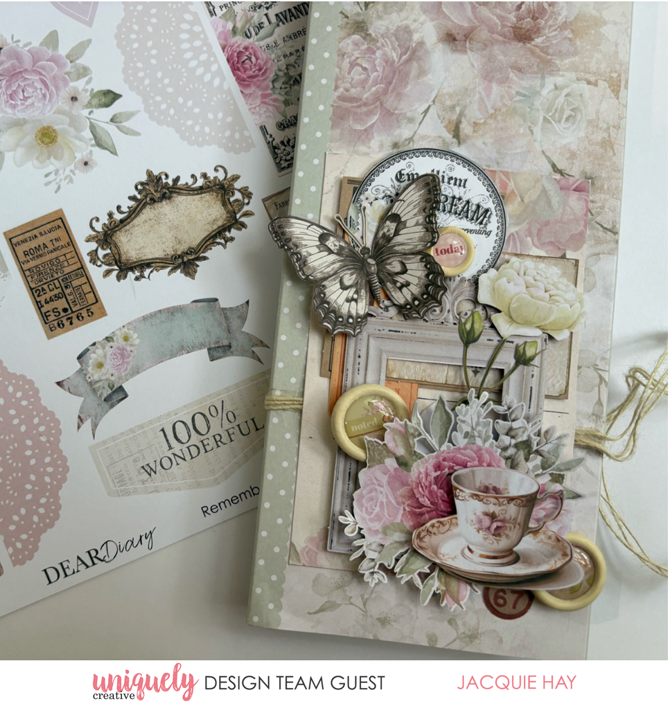 Dear Diary Slimline Fold-Out Album