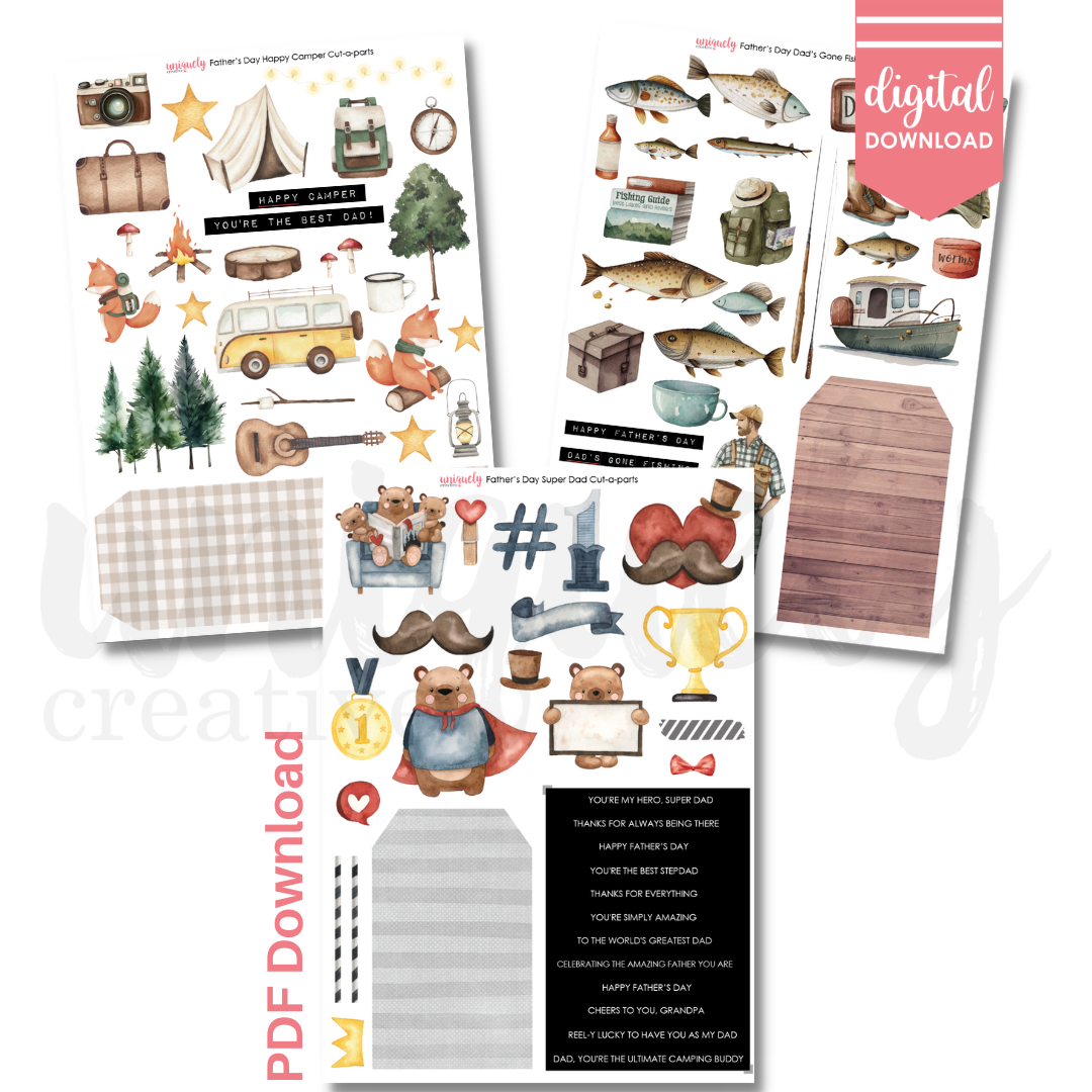 Father's Day Cut-a-Part Collection Bundle - Digital Download