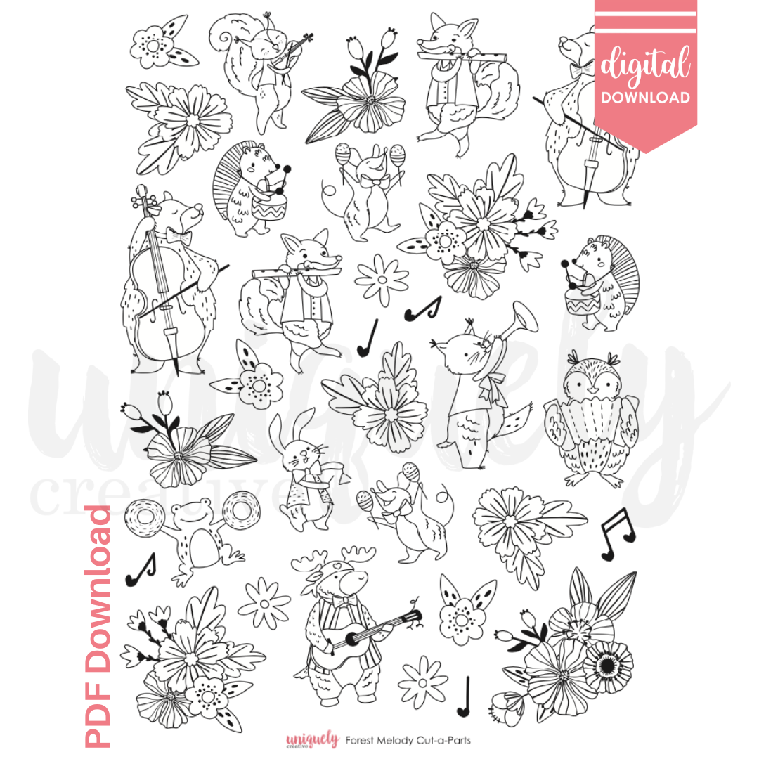 Forest Melody Cut-a-Part Sheet - Digital Download