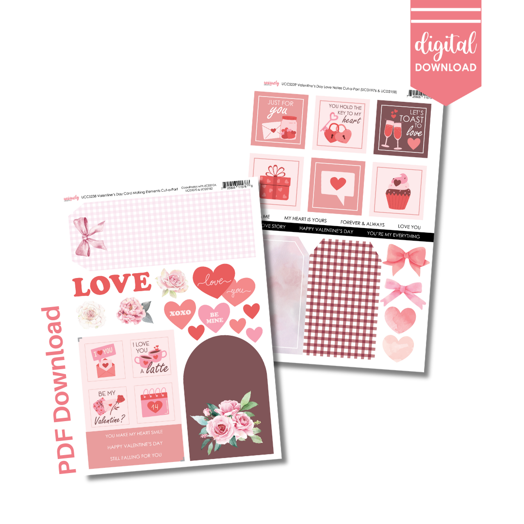 Valentine's Day 2026 Cut-a-Part Collection Bundle - Digital Download