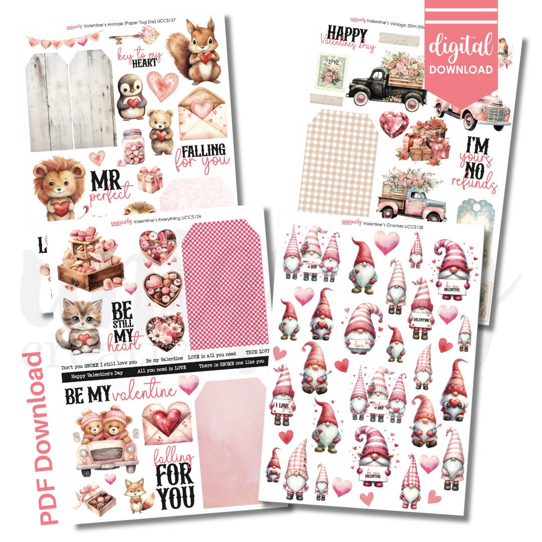Valentine&#39;s Day Cut-a-Part Collection Bundle - Digital Download