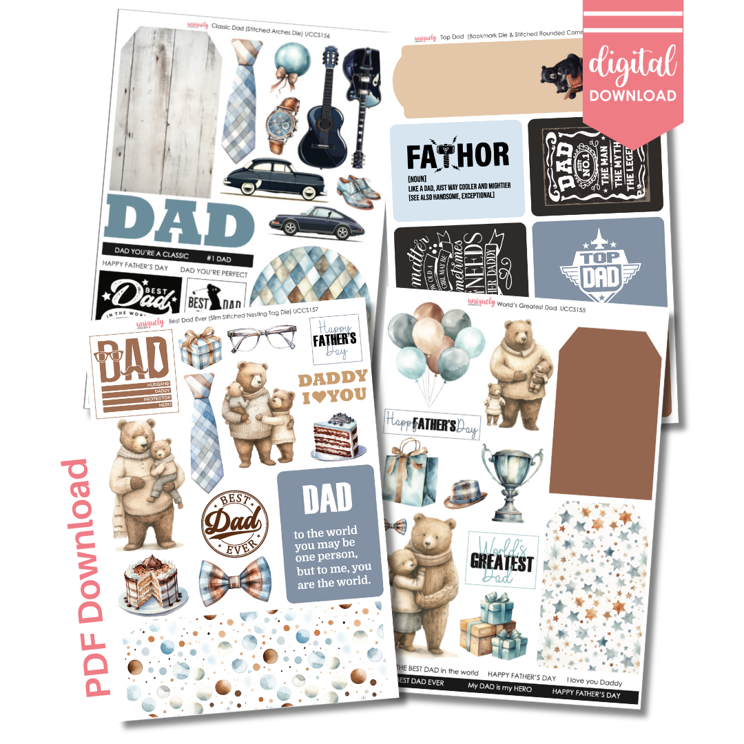 Father's Day 2024 Cut-a-Part Collection Bundle - Digital Download