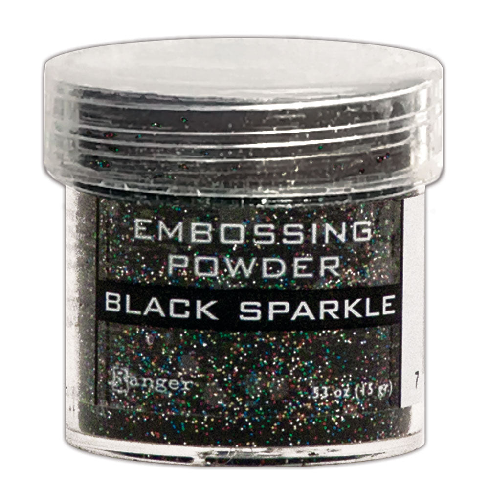 Embossing Powder - Black Sparkle