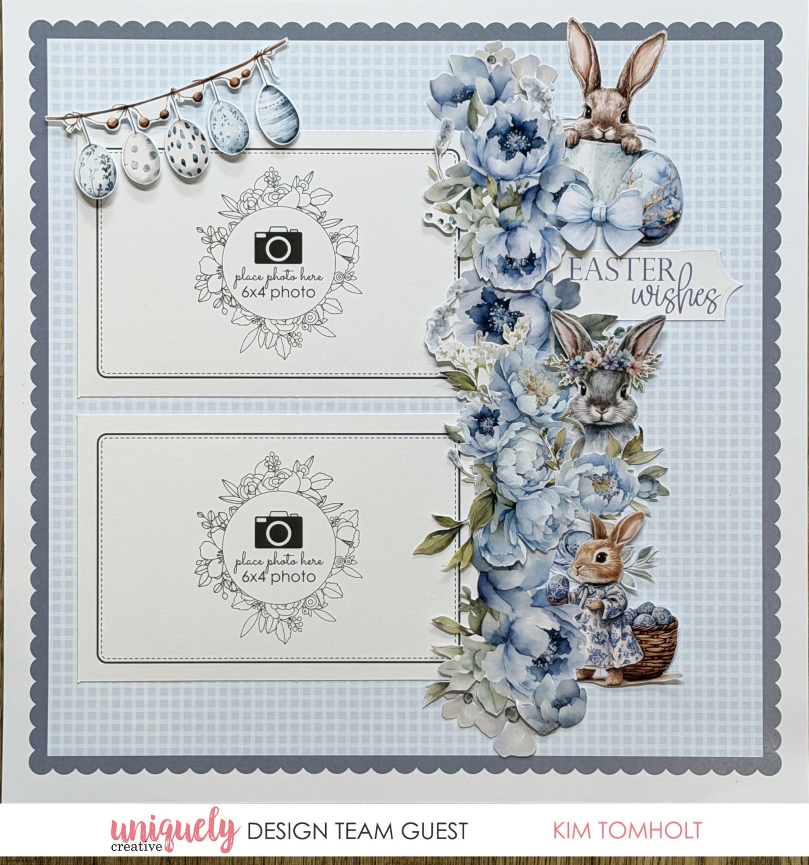 Easter Blue Background Cut-a-Part Sheet