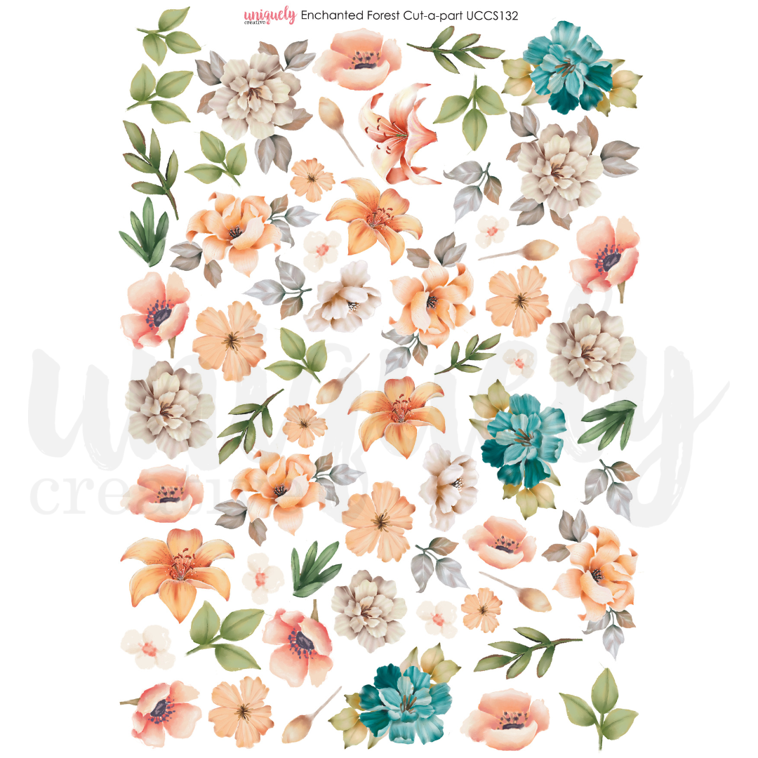 Enchanted Forest Cut-a-Part Sheet