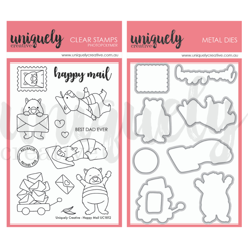 Happy Mail Stamp &amp; Die Set