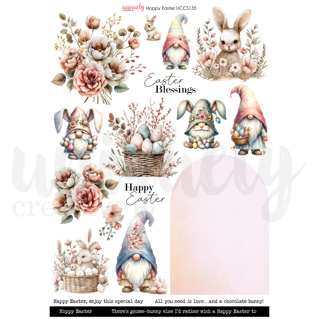 Hoppy Easter Cut-a-Part Sheet