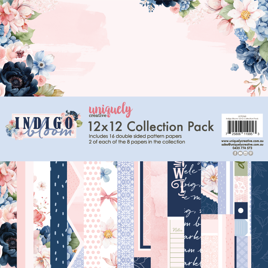 Indigo Bloom 12 x 12 Collection Pack