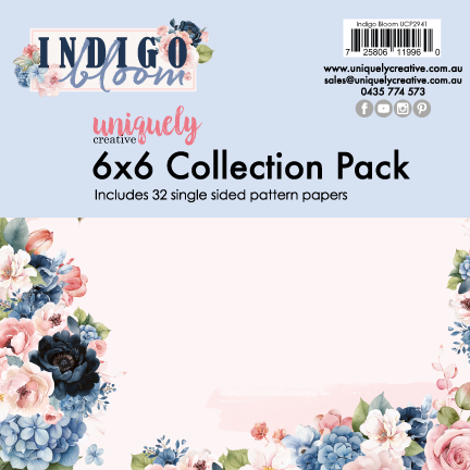 Indigo Bloom 6 x 6 Collection Pack