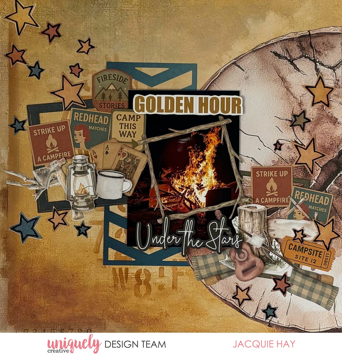 Tree Ring Slice Decorative Base Layer