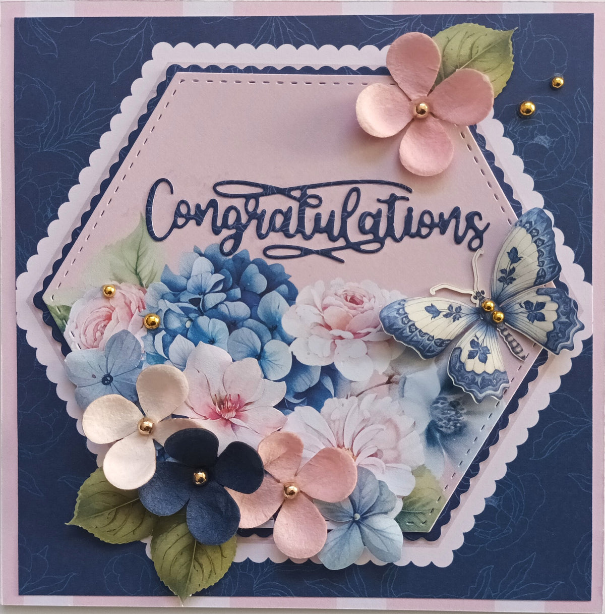 Blue & Blush Flowers