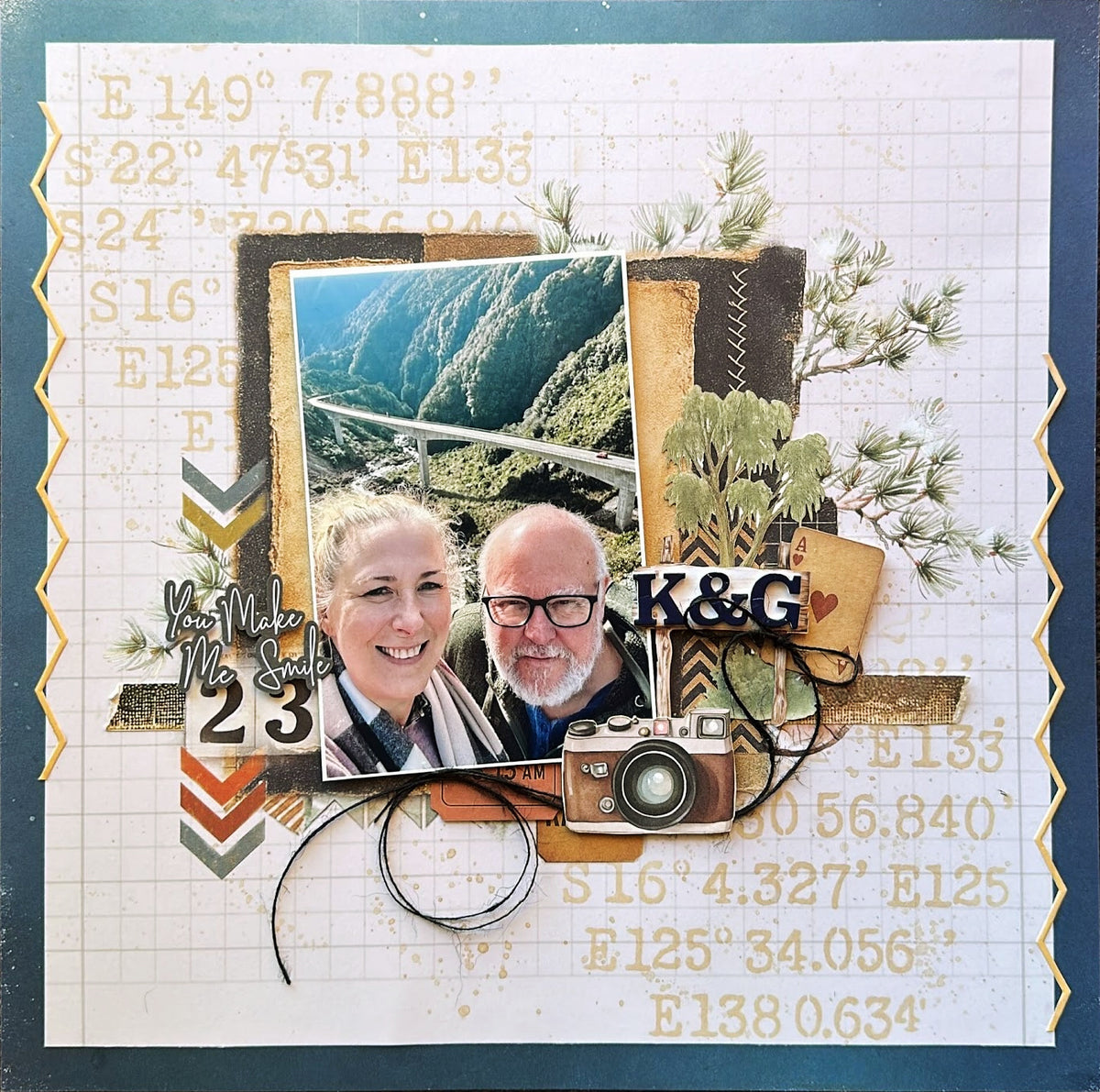 Latitude Log Stencil