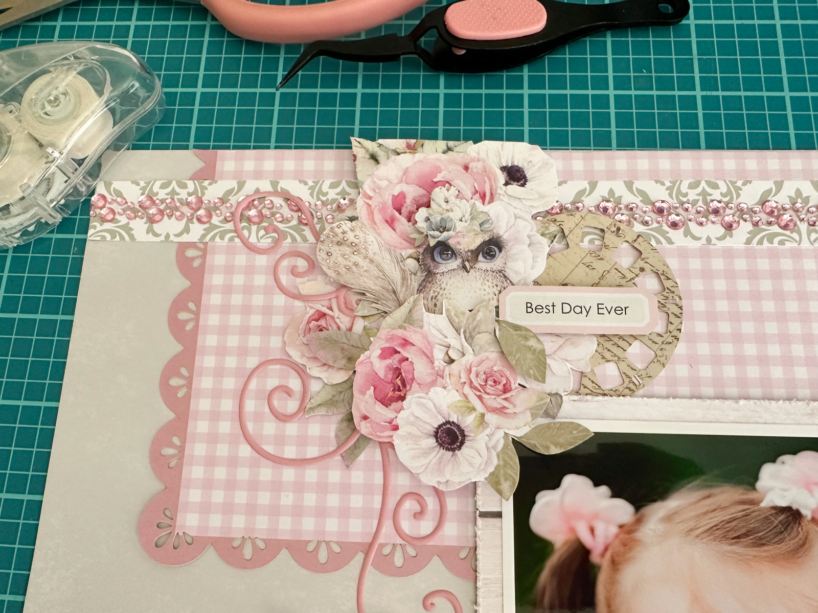 Rhinestone Tape - Pink