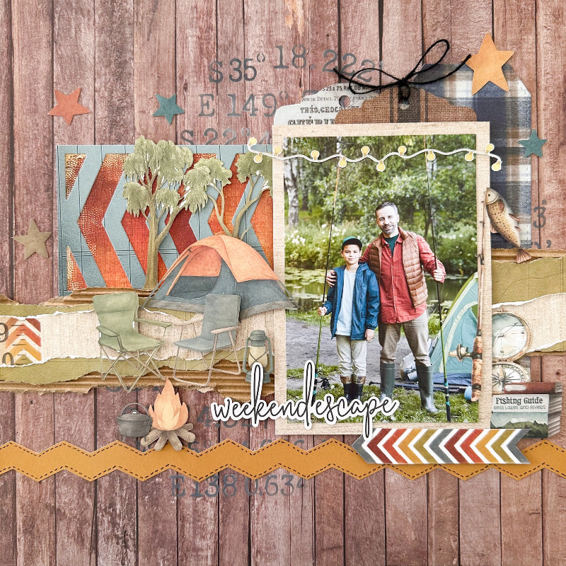 Slimline Chevron Strip Die