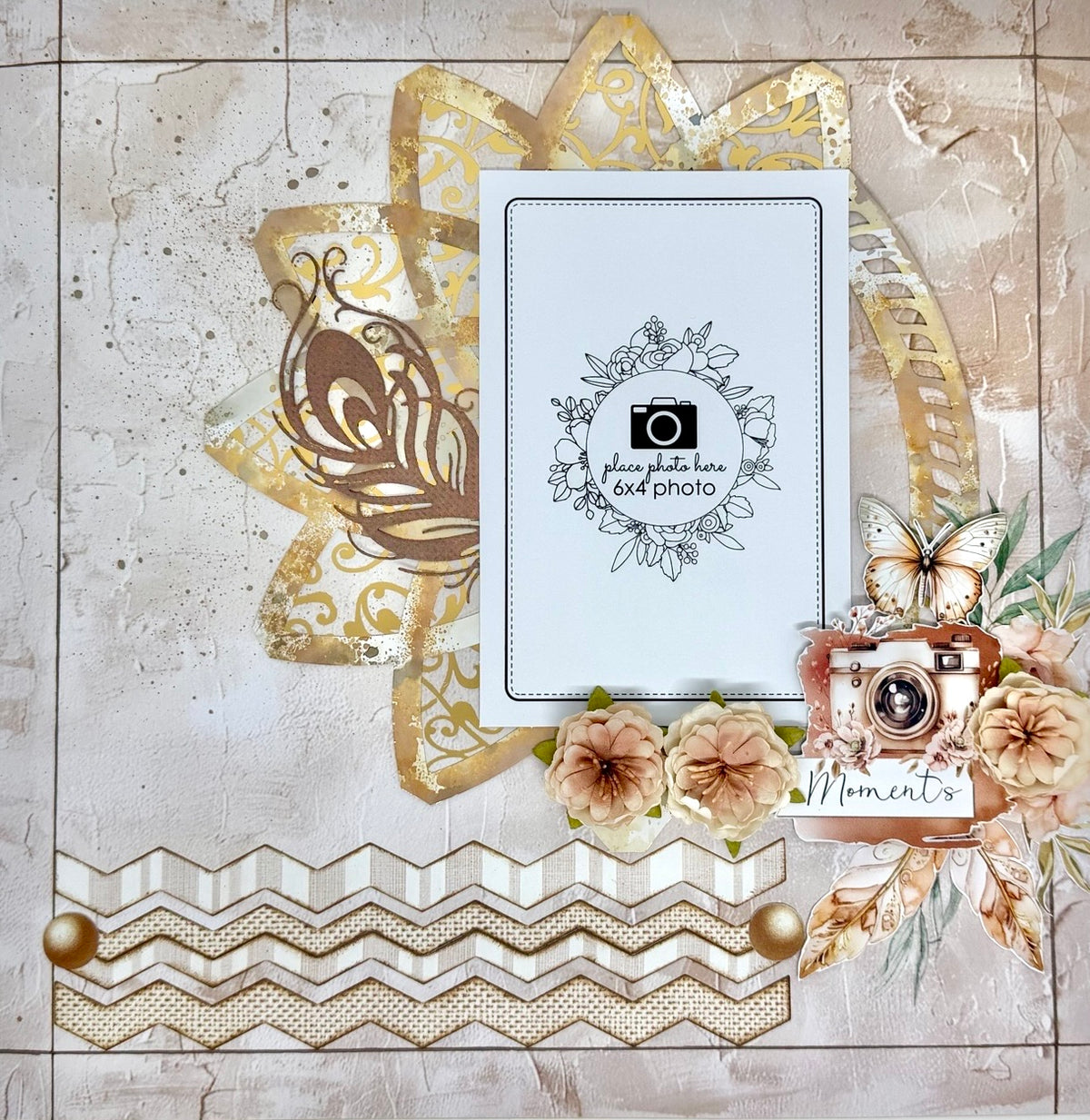 Slimline Chevron Strip Die