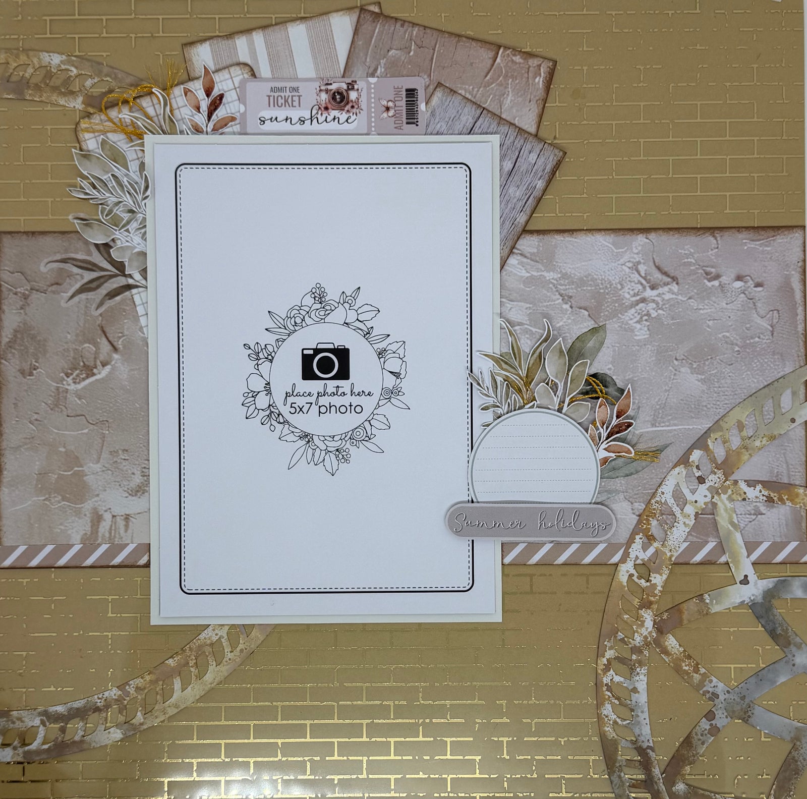 12 x 12 Brick Foil Acetate