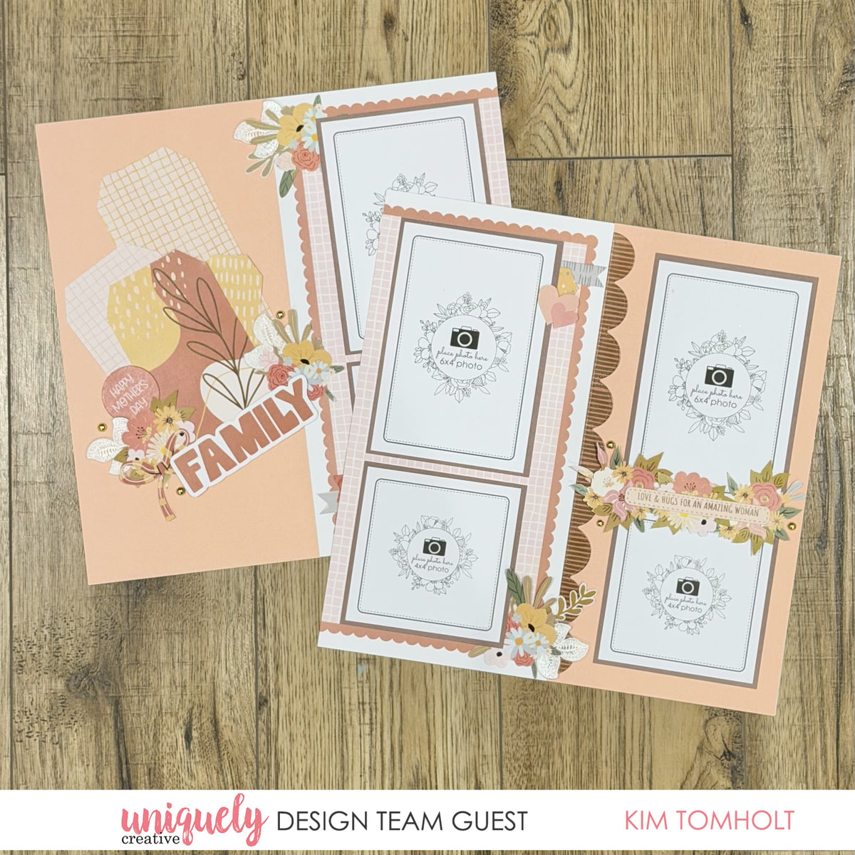 Mother's Day Boho Background Cut-a-Part Sheet