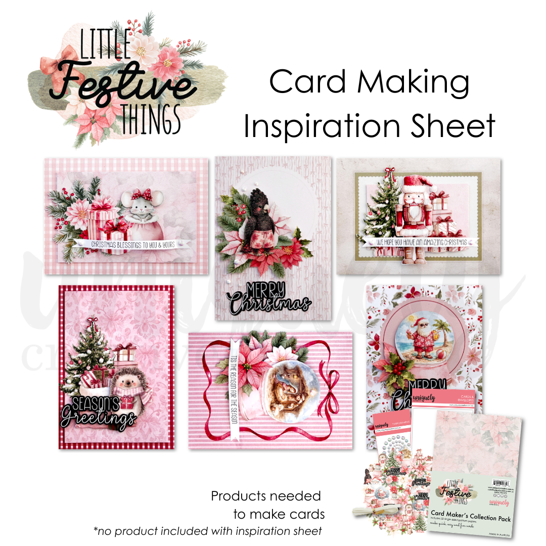 Little Festive Things Card Making Inspiration Sheet