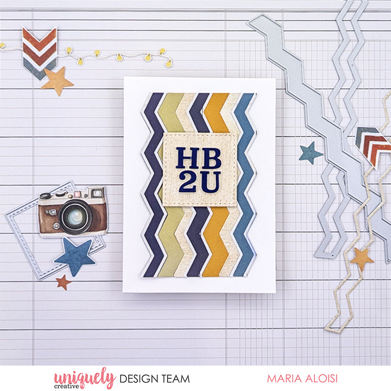 Slimline Chevron Strip Die