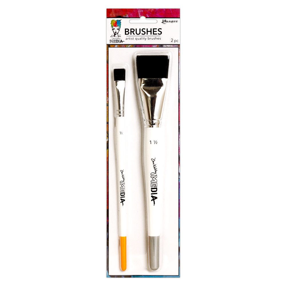 Dina Wakley Media Synthetic Bristle Brush Set