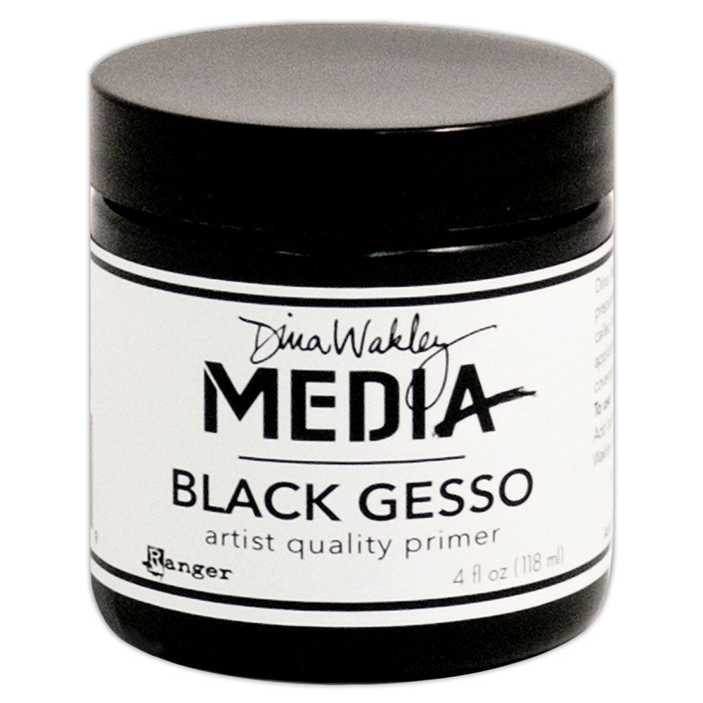 Dina Wakley Media Black Gesso 4oz