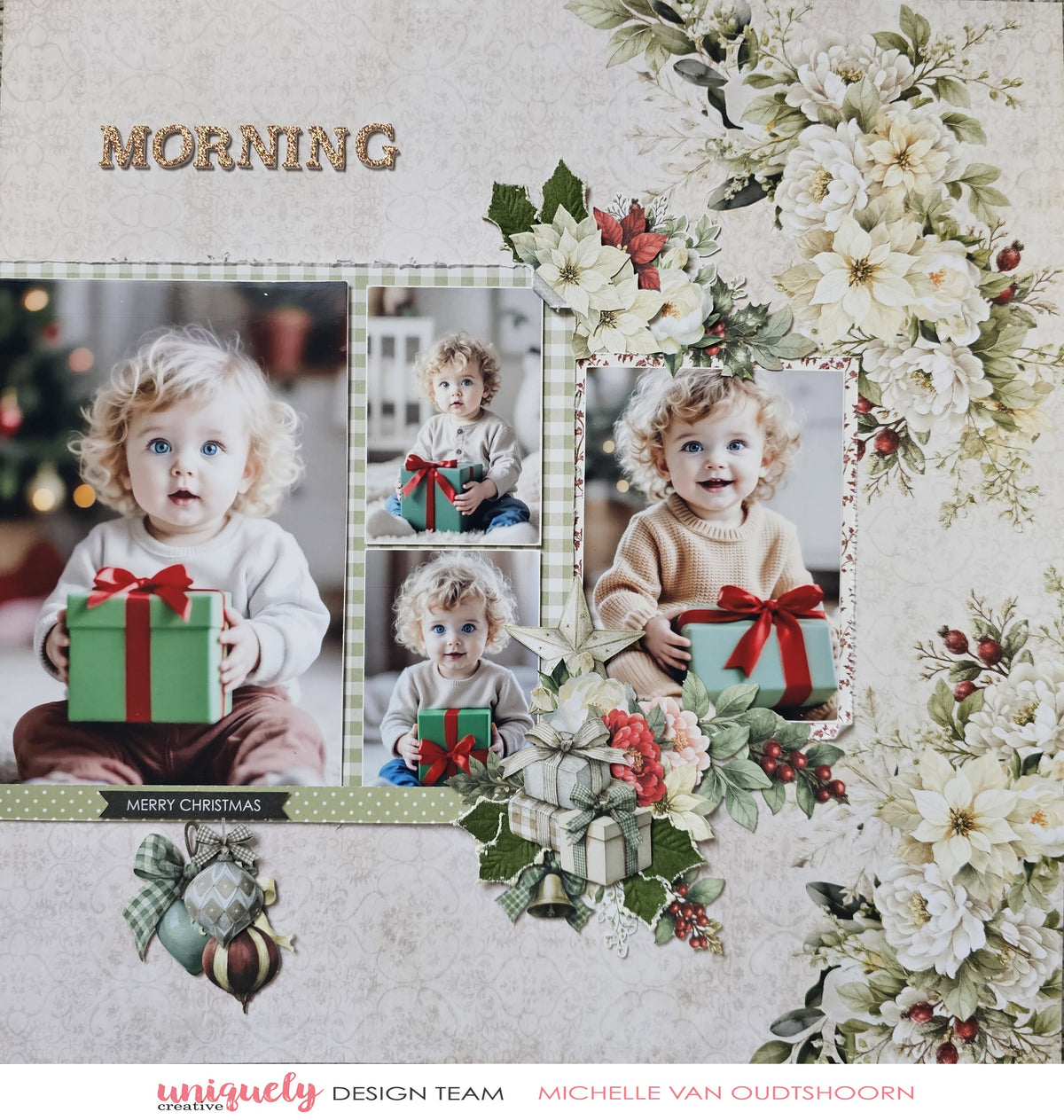 Christmas Keepsakes Glitter Dimensional Stickers