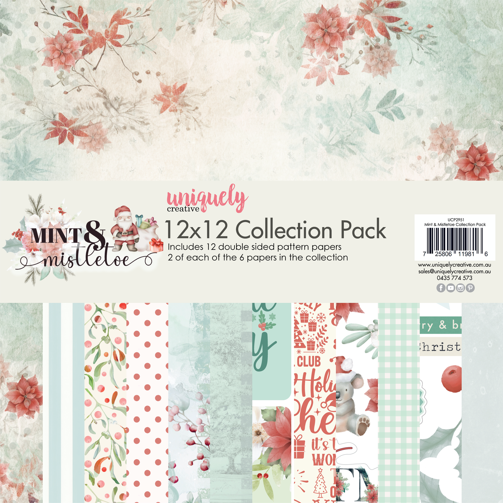 Mint & Mistletoe 12 x 12 Collection Pack