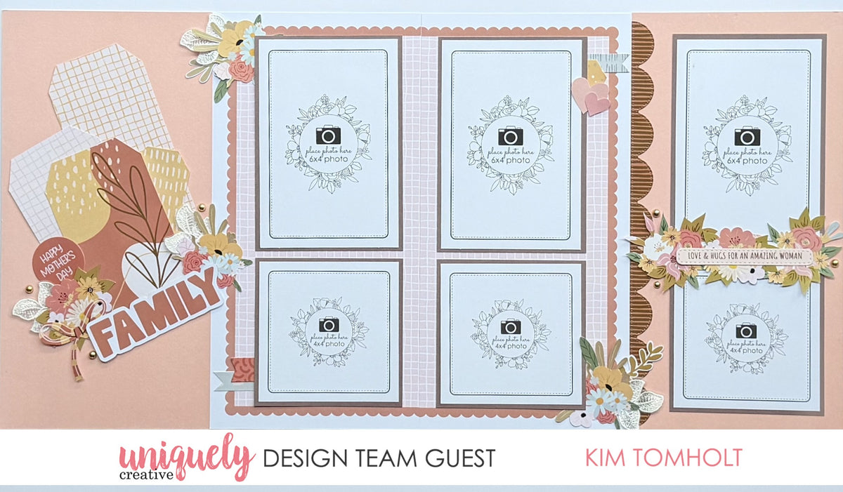 Mother's Day Boho Scrapbooking Elements Cut-a-Part Sheet