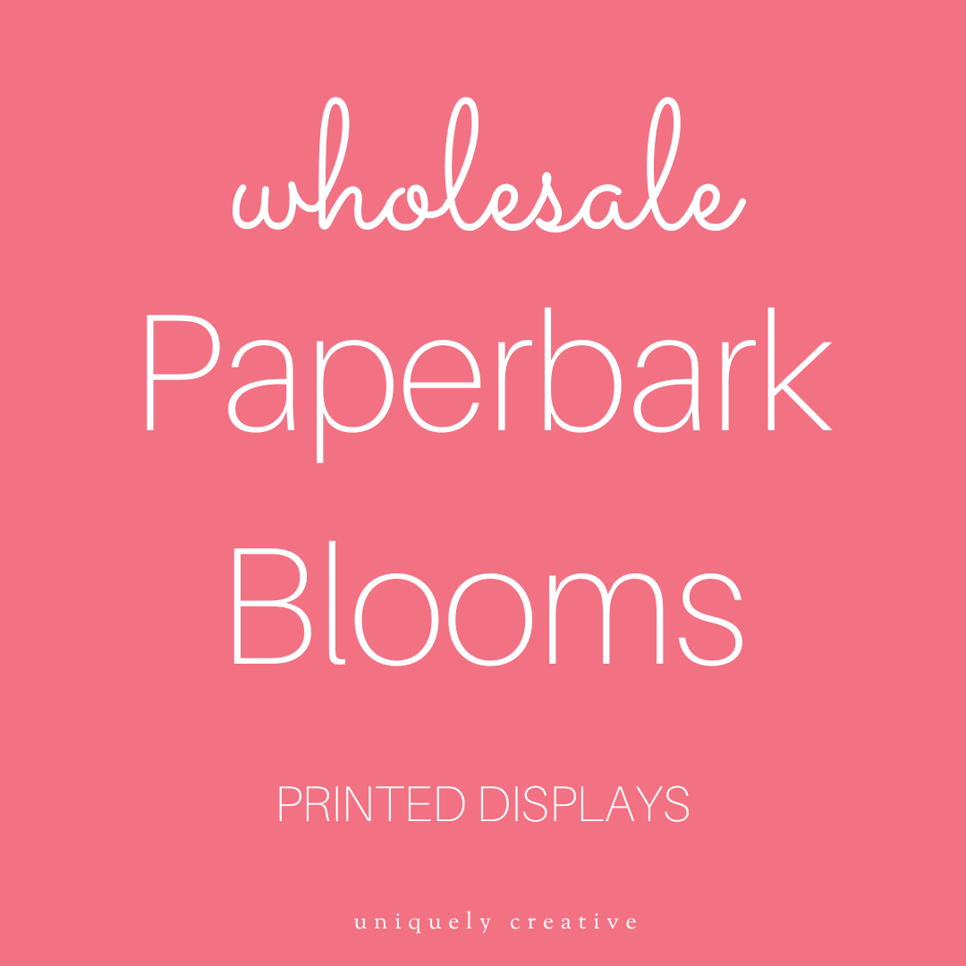 Paperbark Blooms Printed Displays - Wholesale Only