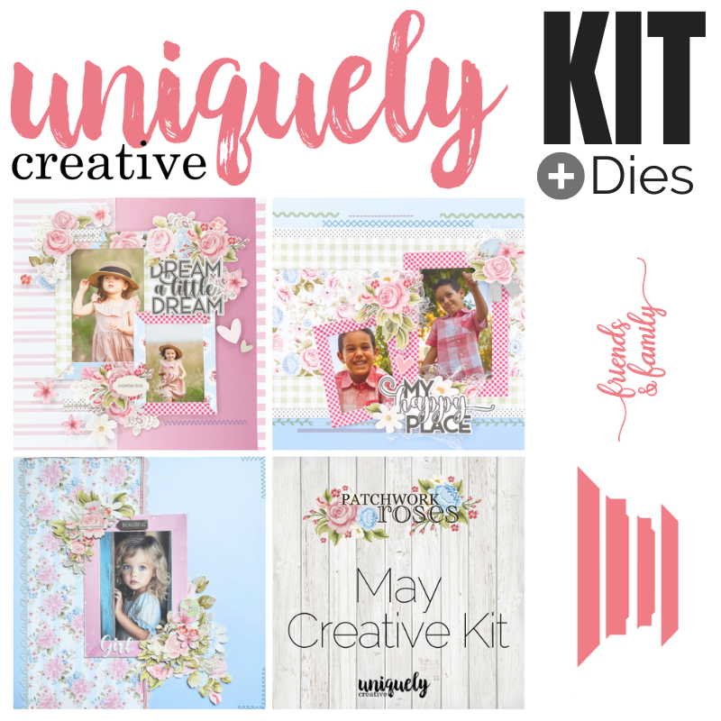 Patchwork Roses Creative Kit + Add-On Dies