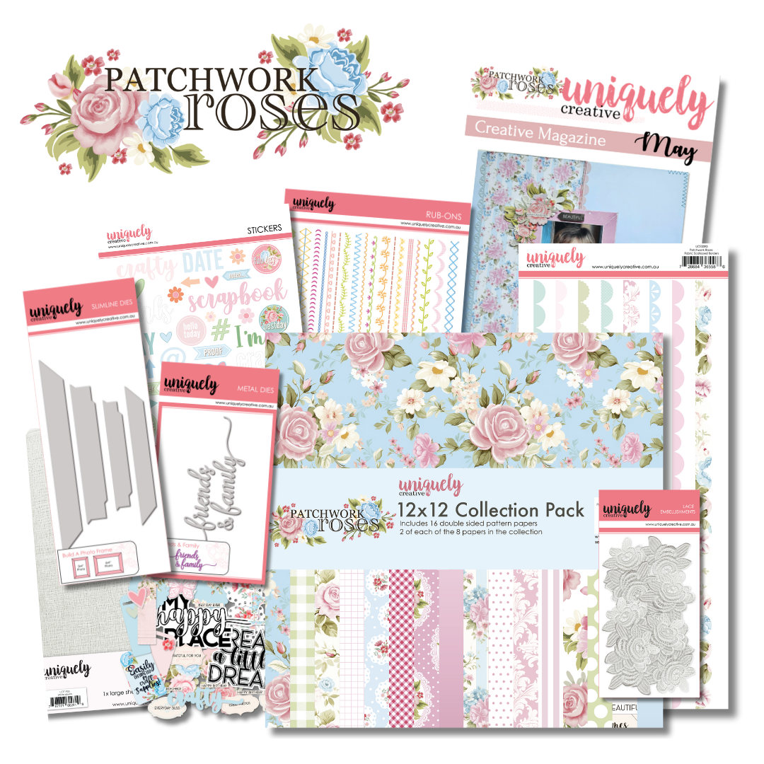 Patchwork Roses Creative Kit + Add-On Dies