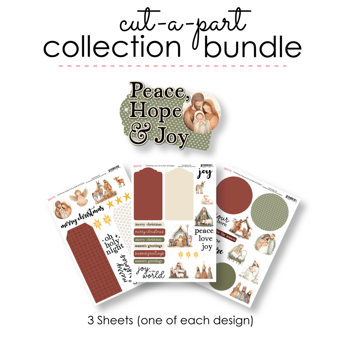 Peace, Hope, Joy Cut-a-Part Collection Bundle