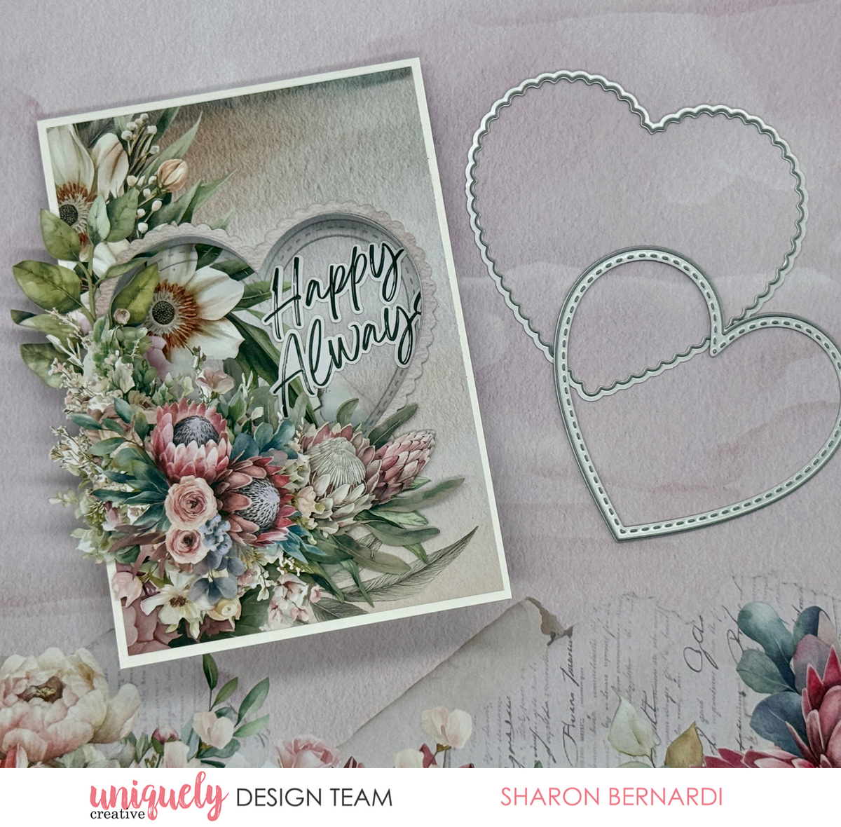 Stitched Nesting & Scalloped Hearts Die