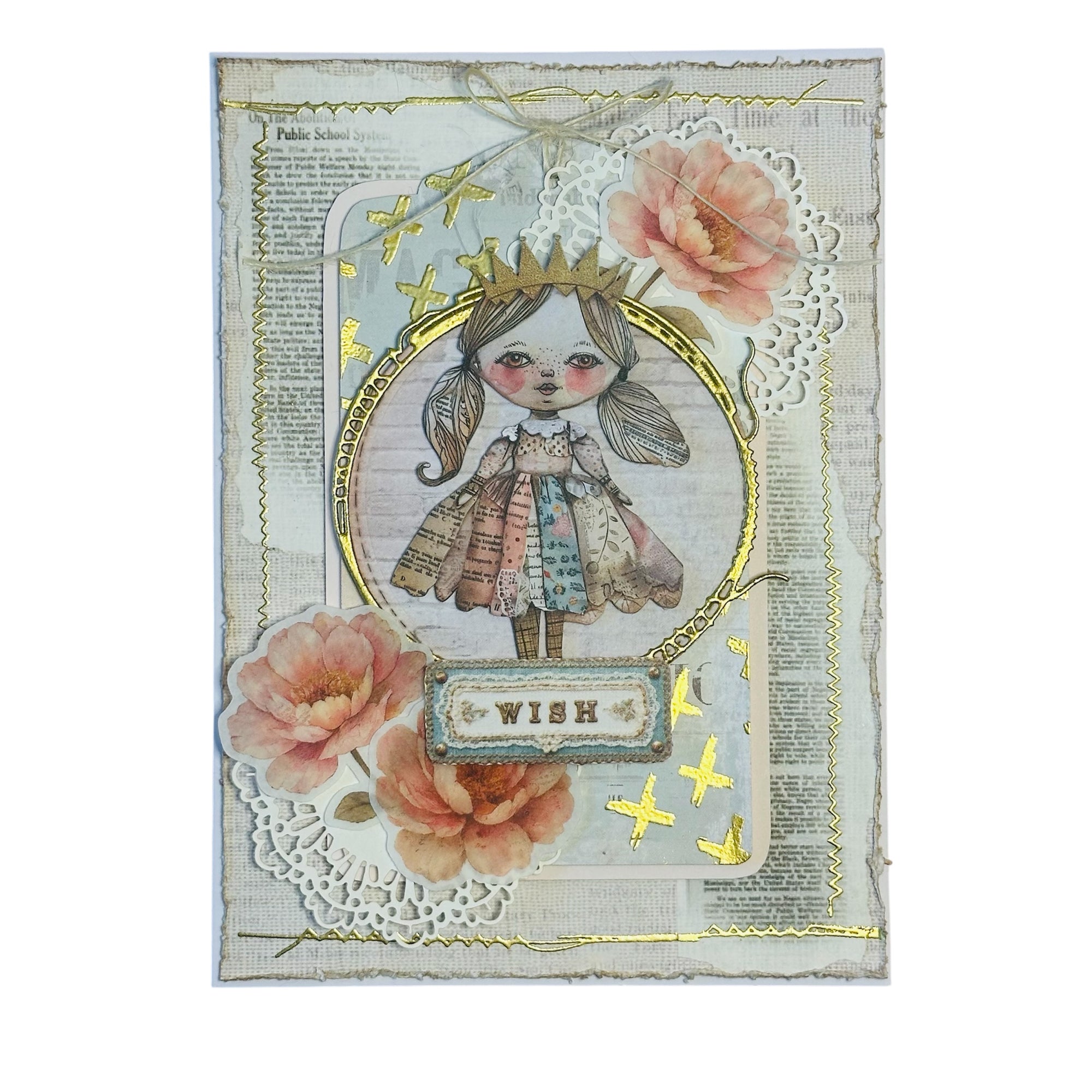 Ripped & Stitched Photopolymer Stamp *Included in Kit