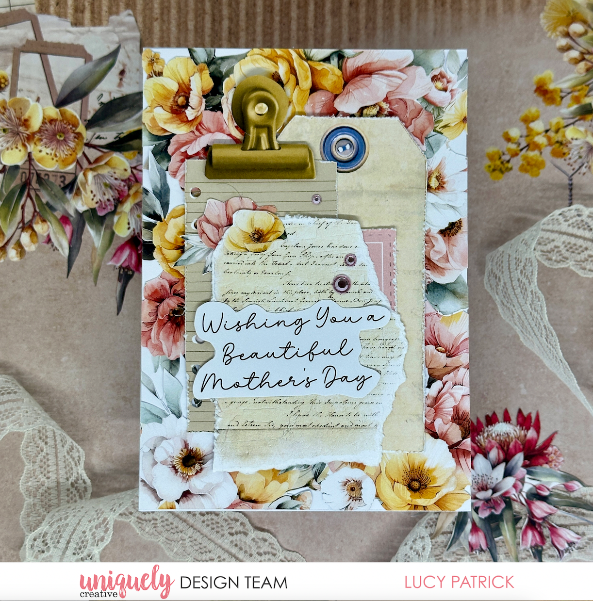 Mother's Day Florals Cut-a-Part Sheet