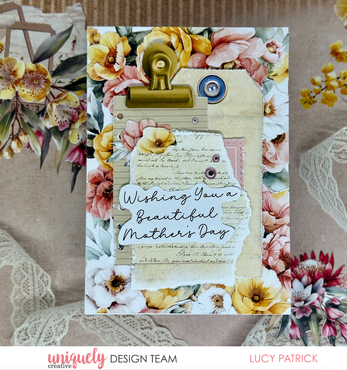 Mother's Day Scrapbooking Elements Cut-a-Part Sheet