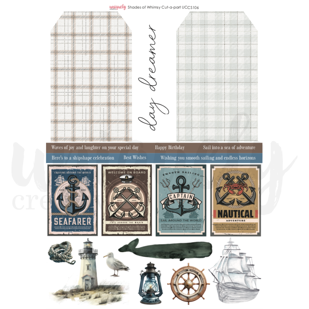 Shades of Whimsy Cut-a-Part Sheet