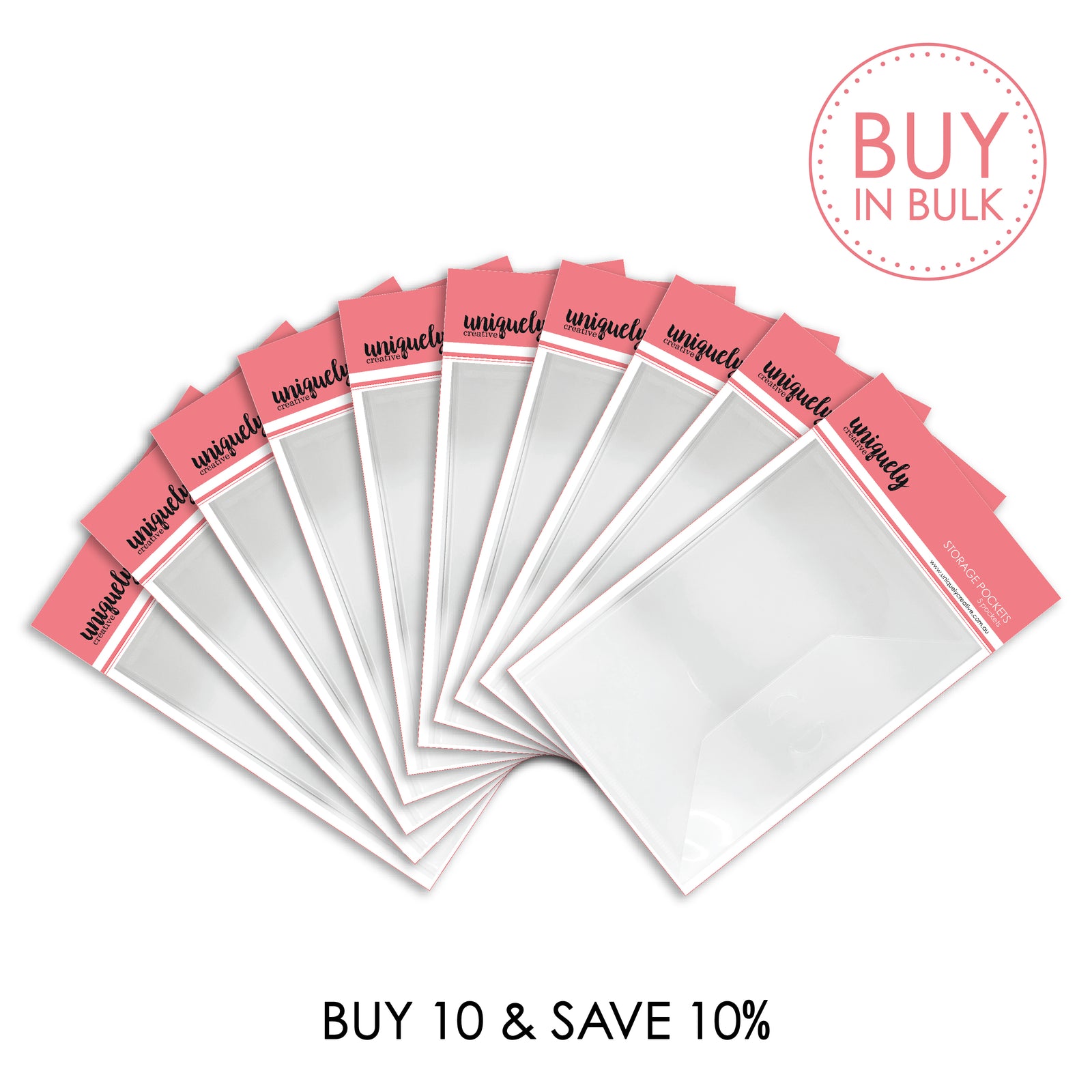 BUY IN BULK - Storage Pockets (x10)