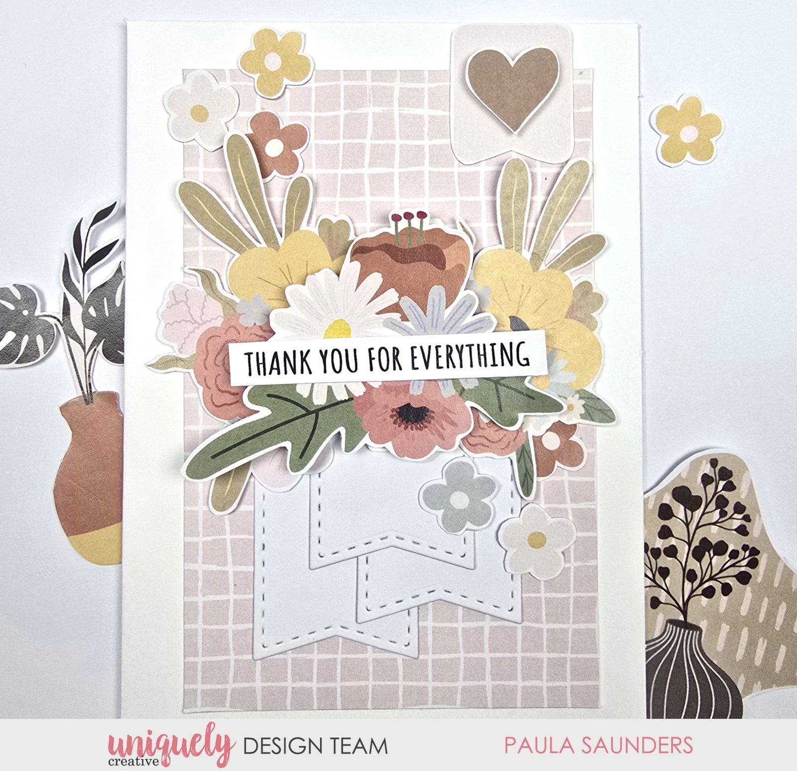Mother's Day Boho Background Cut-a-Part Sheet
