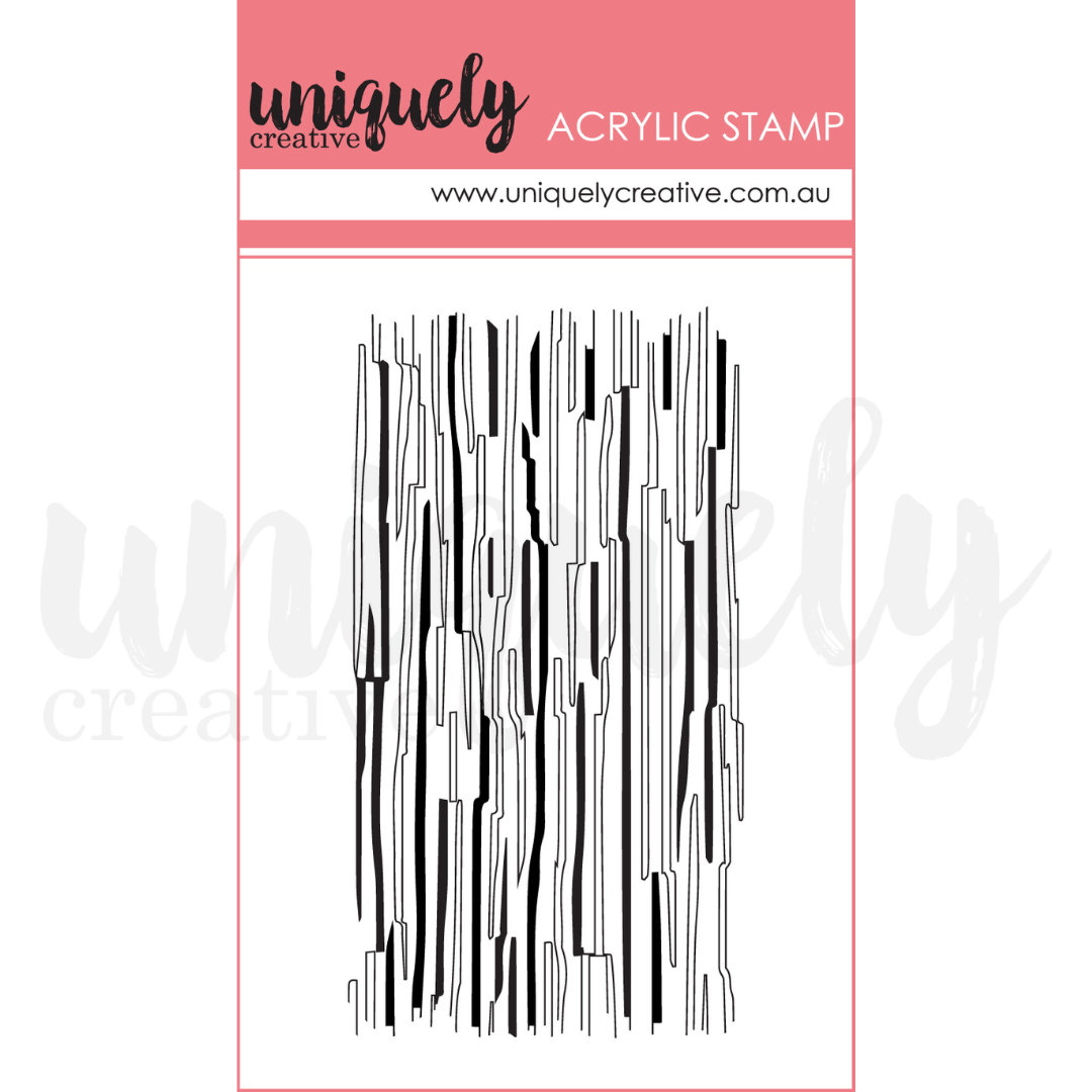 Sketchy Lines Mark Making Mini Stamp - Acrylic Stamp