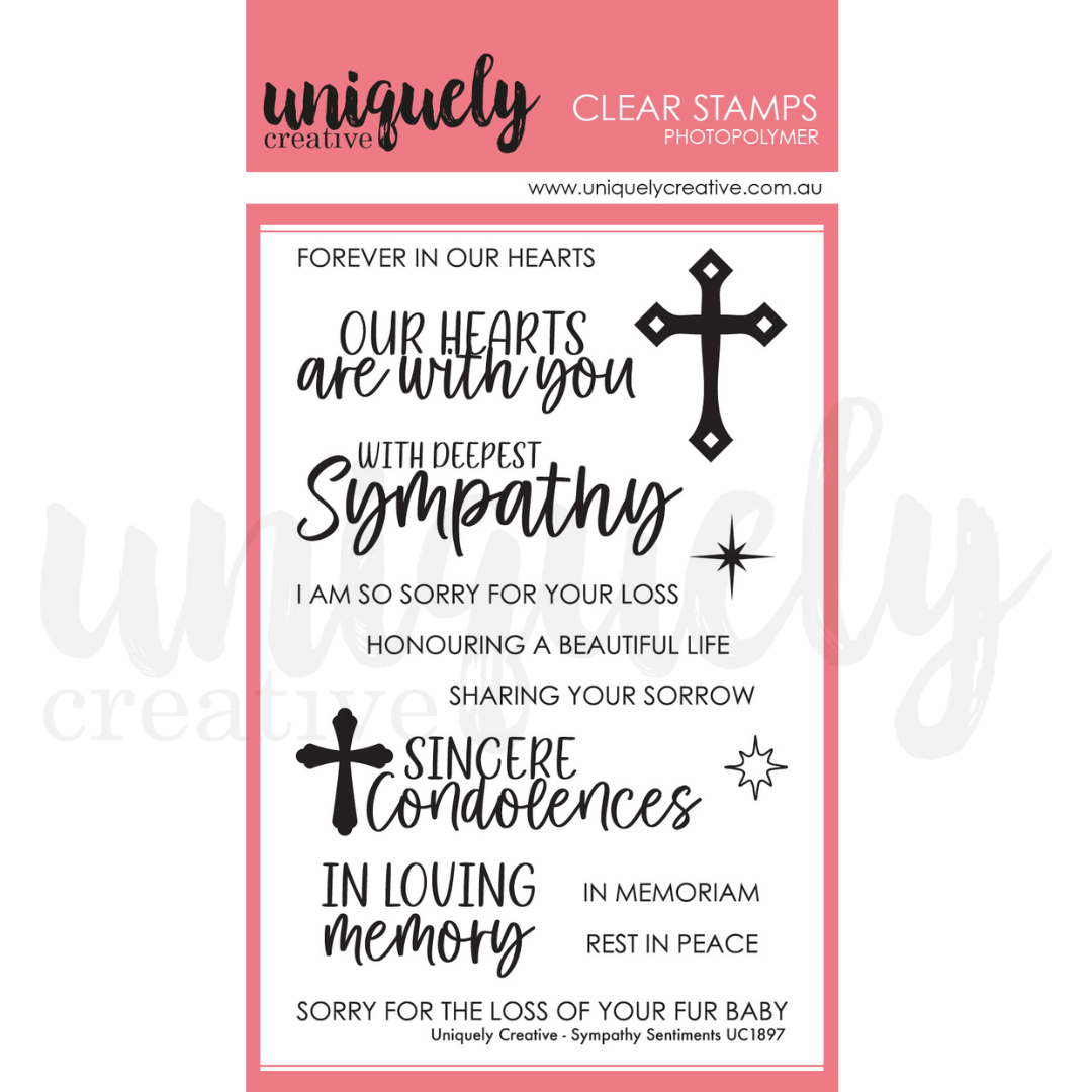 SALE - Sympathy Sentiments Stamp