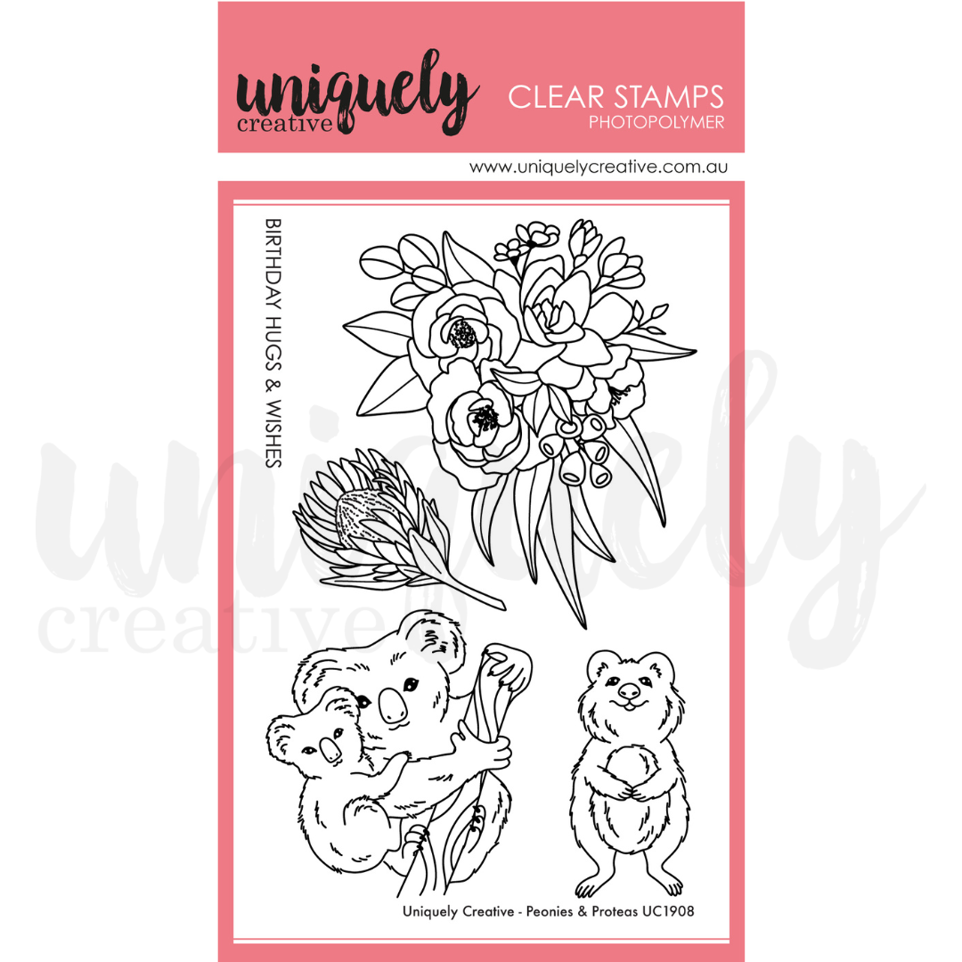 Peonies & Proteas Stamp