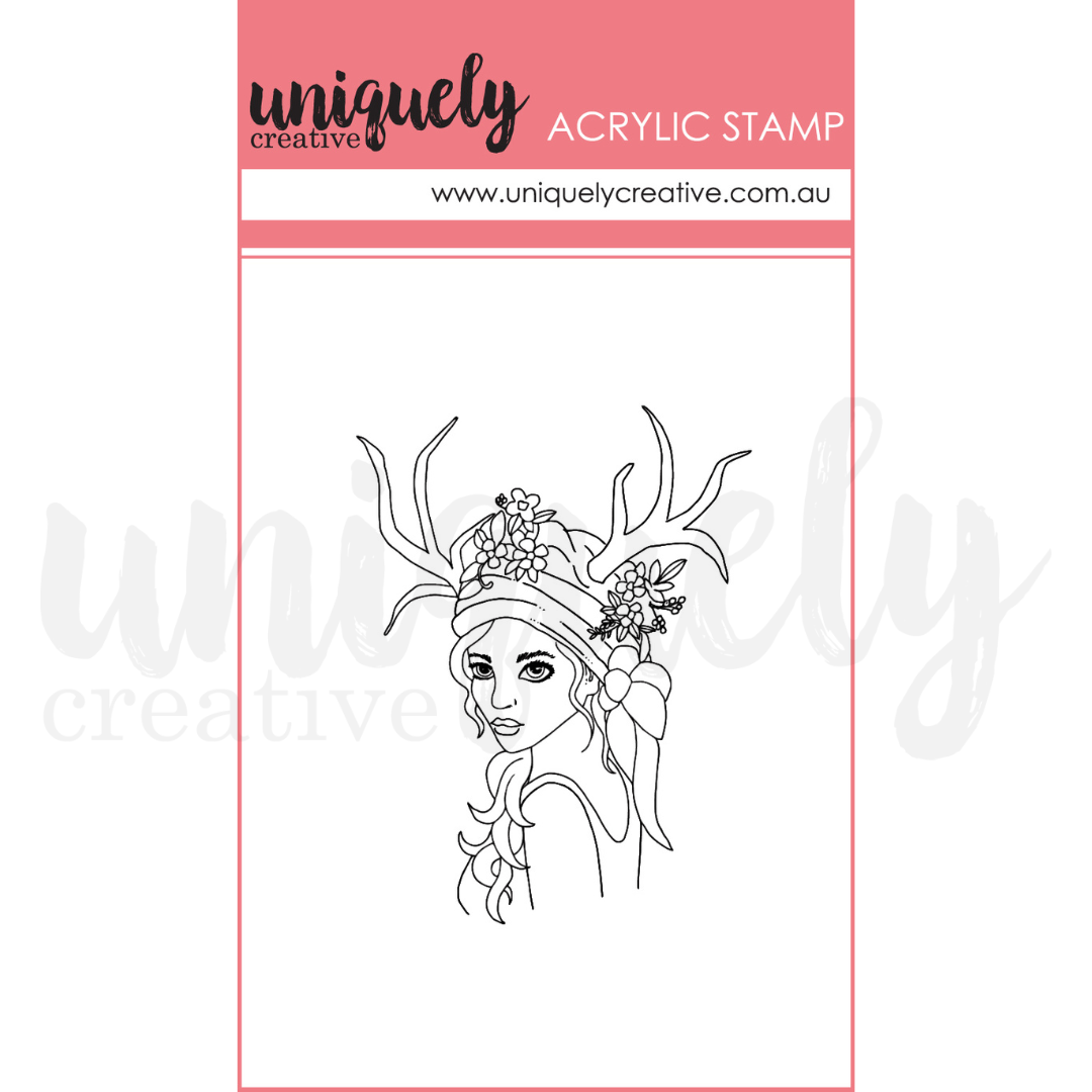 SALE - Forest Fairy Mark Making Mini Stamp - Acrylic Stamp
