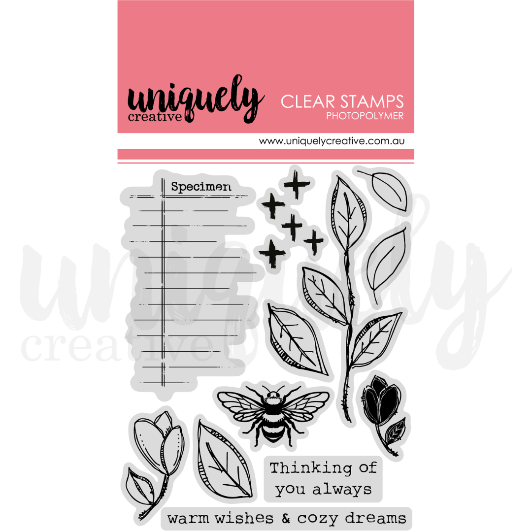 Botanical Art Journal Photopolymer Stamp