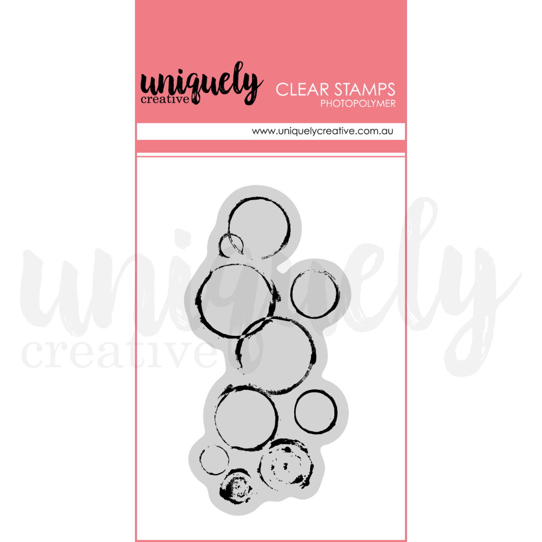 Chaotic Round Photopolymer Stamp